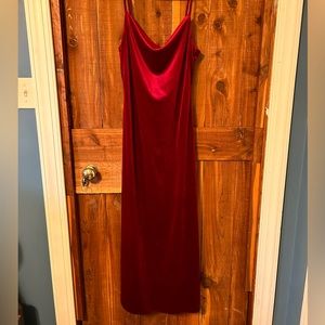 Velvet red dress